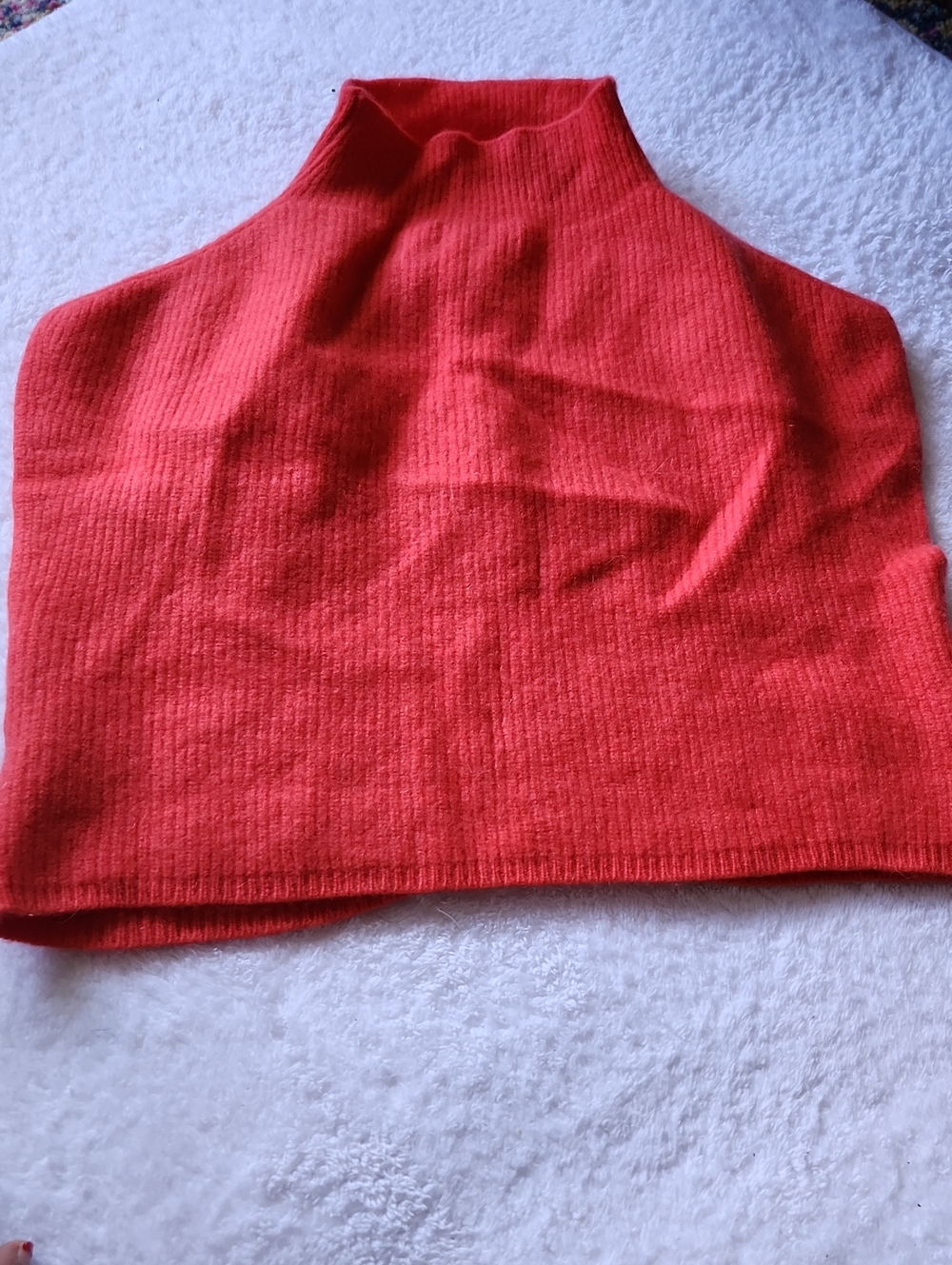 Anthropology Cashmere Collection  Ribbed Mock Neck Vest M